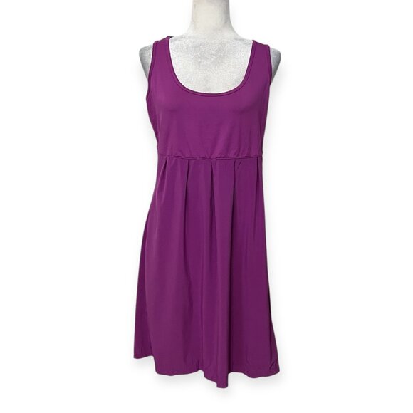 Columbia Sportswear Omni-Shade Purple Pink Sleeveless Dress L Sun Protection - Picture 1 of 10